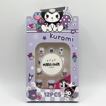 Manicrown Press - On Nail Tips for Kids (12pcs) - Emoi Supply