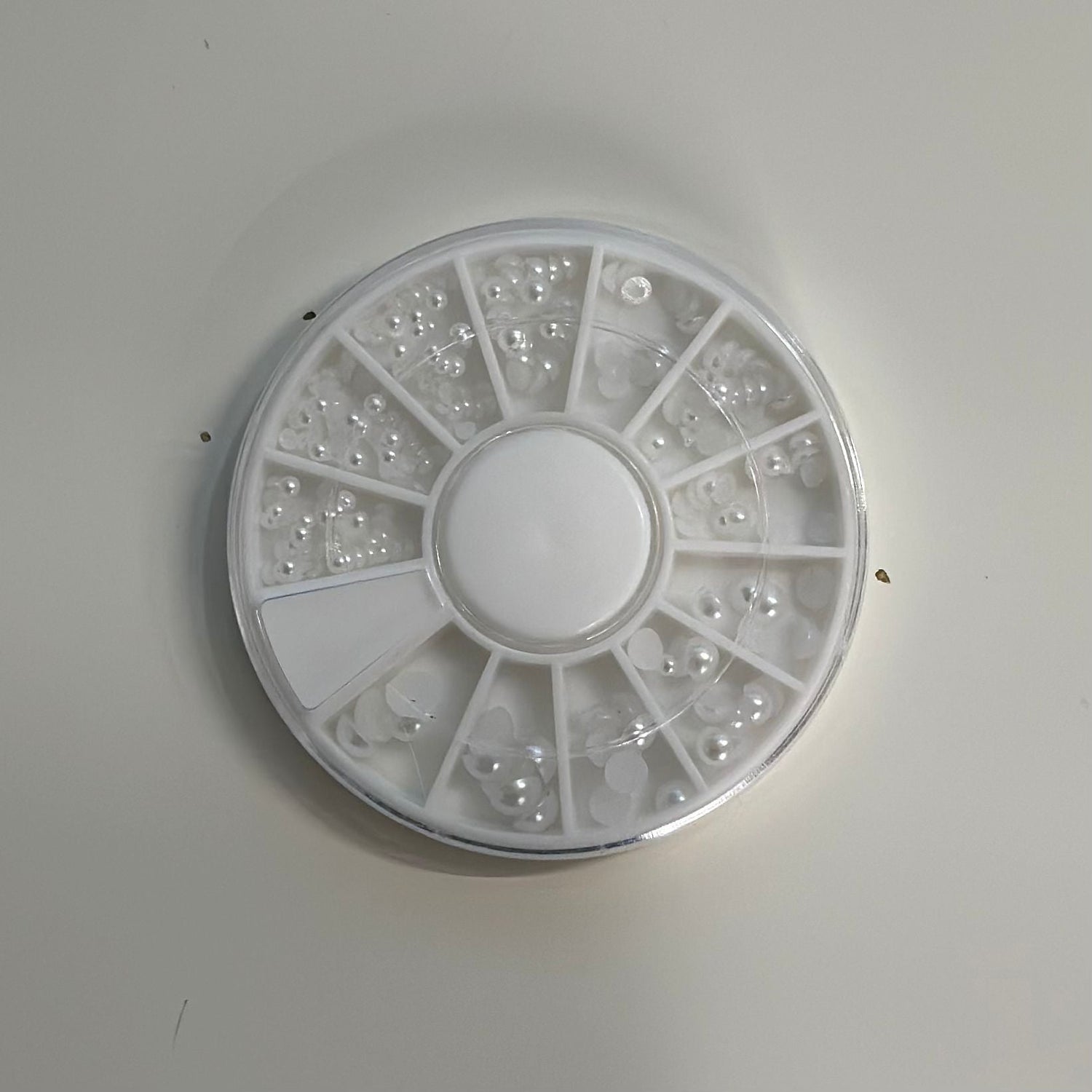 Nail Art Decoration Wheel - Charms and Rhinestones (12 Grids) - EMOI SUPPLY