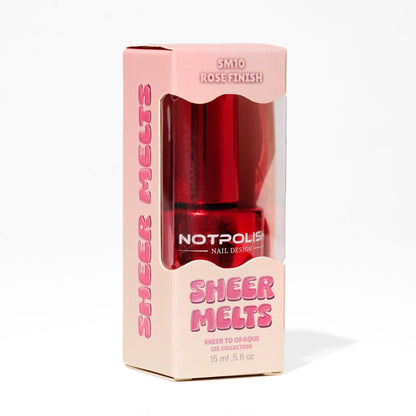 Notpolish Sheer Melts Gel - SM10 ROSE FINISH - Emoi Supply