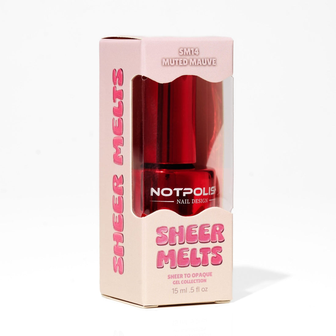 Notpolish Sheer Melts Gel - SM14 MUTED MAUVE - Emoi Supply