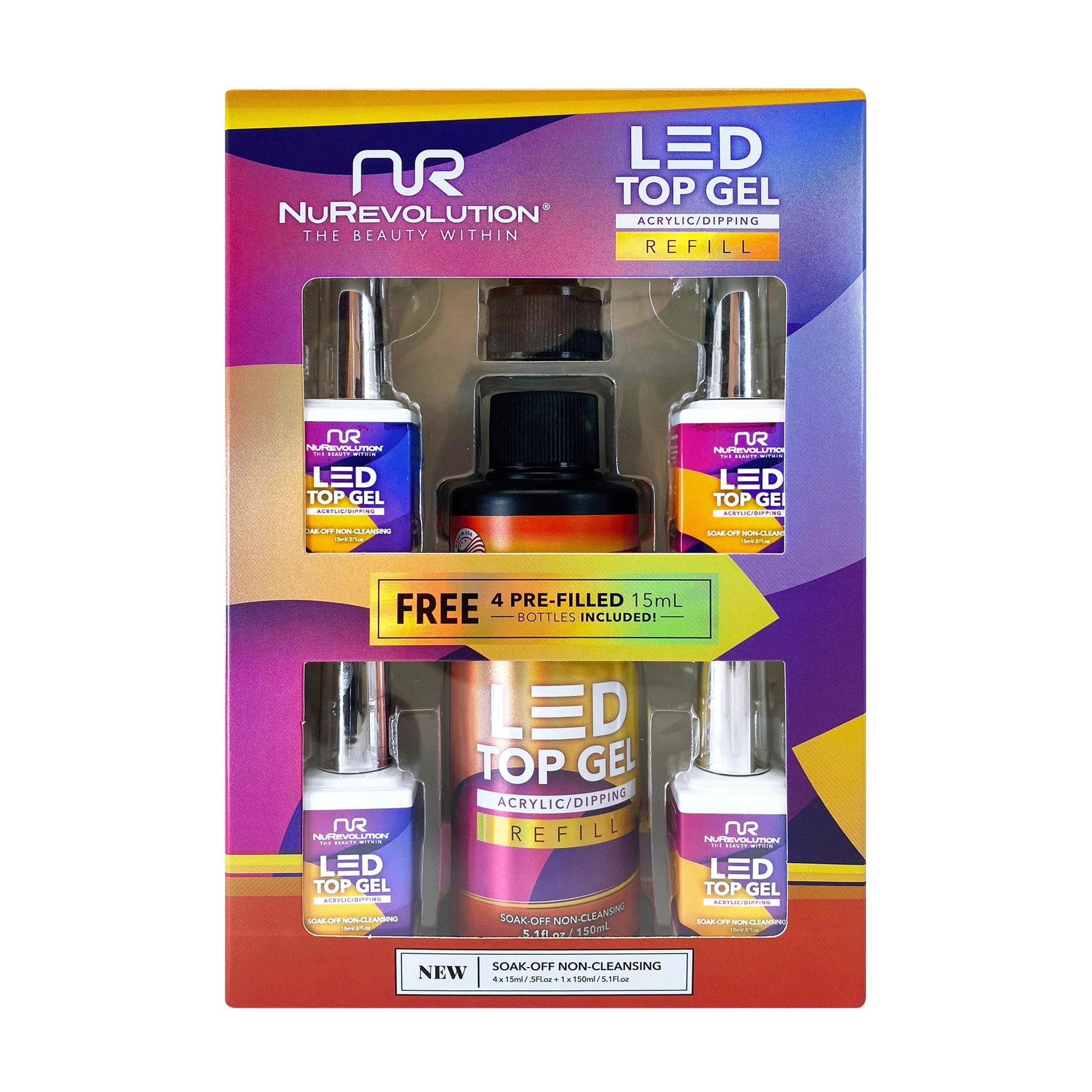 NuRevolution LED Top Gel - EMOI SUPPLY