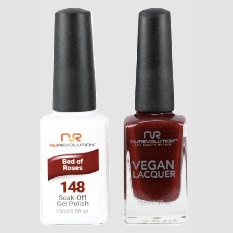 NuRevolution Trio Duo Gel &amp; Lacquer 148 Bed of Roses - EMOI SUPPLY