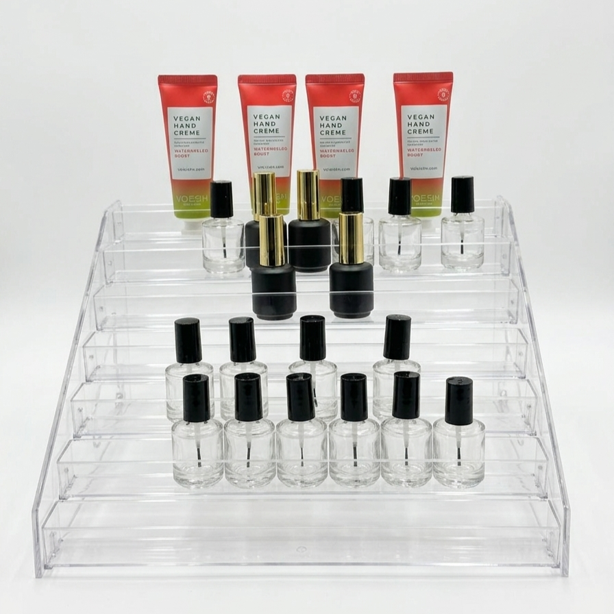 Empty Acrylic Nail Polish Display Rack (7 Layers)