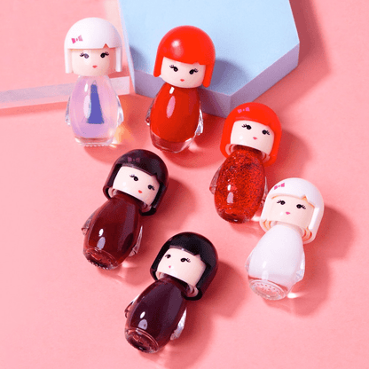 Risyal Water Based Nail Polish Cartoon Mini Dolls 5ml (pack of 6 pieces) - EMOI SUPPLY