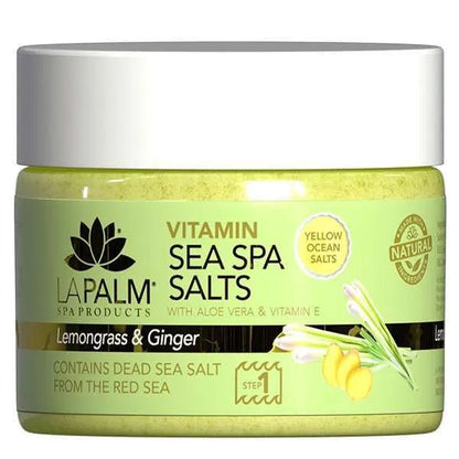 Vitamin Sea Spa Salts Lemongrass &amp; Ginger by La Palm - EMOI SUPPLY