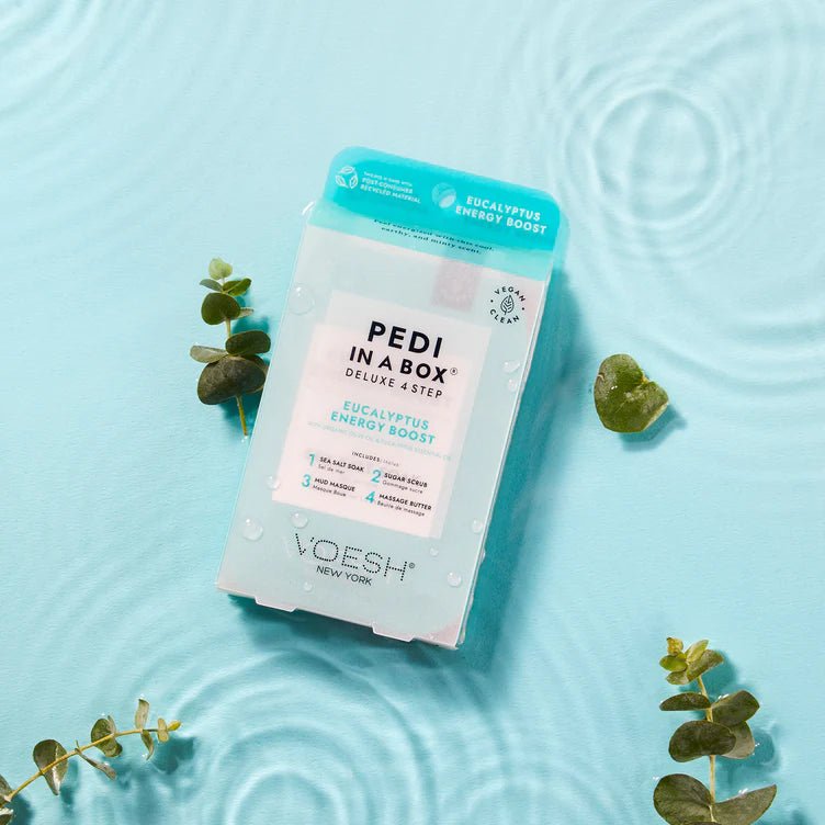 Voesh Pedi in a Box Deluxe 4 Step - Eucalyptus Energy Boost - EMOI SUPPLY