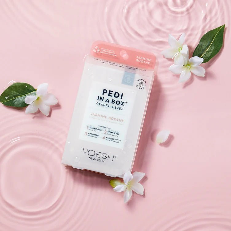 Voesh Pedi in a Box Deluxe 4 Step - Jasmine Soothe - EMOI SUPPLY