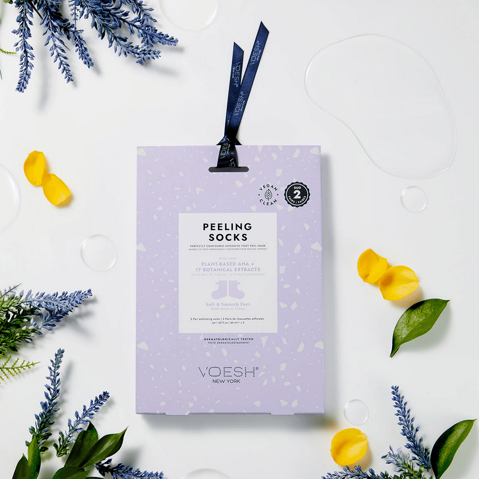 Voesh Peeling Socks – Plant - Based AHA &amp; 17 Botanical Extracts - EMOI SUPPLY