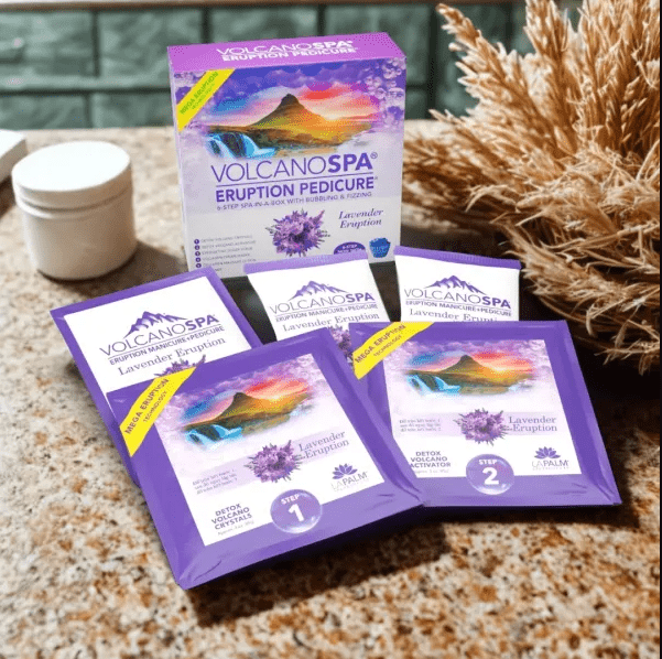 VolcanoSpa 6 Step Pedicure Kit with Liner - EMOI SUPPLY