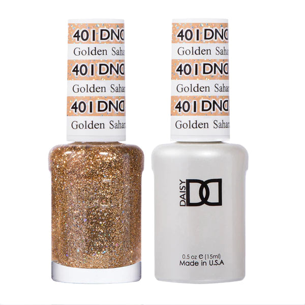 DND Duo Gel &amp; Nail Polish Set – Golden Sahara Star (401)