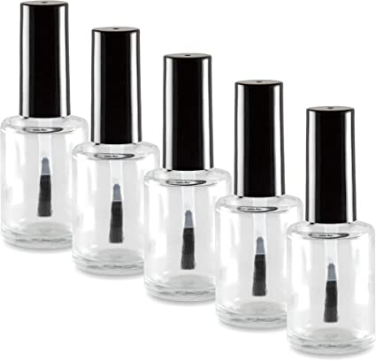Empty Glass Bottle – Clear or Brown (15ml / 0.5oz)
