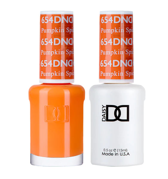 DND Duo Gel &amp; Nail Polish Set – Pumpkin Spice (654)
