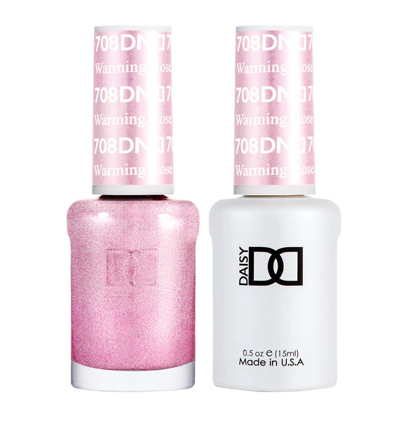 DND Duo Gel &amp; Nail Polish Set – Warming Rose (708)