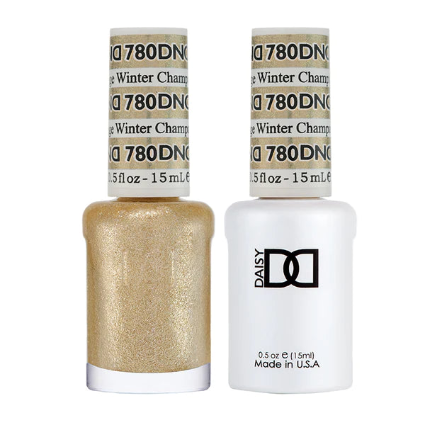 DND Gel Duo Gel &amp; Nail Polish Set – Champagne Winter (780)