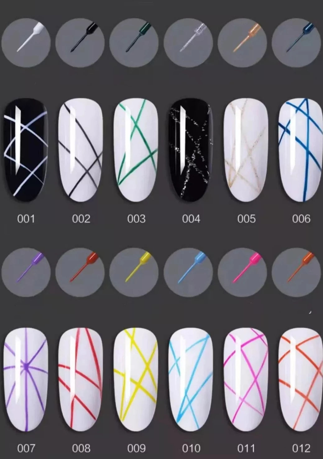 EMOI Liner Art Gel 24 Colours