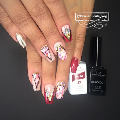 NuRevolution Trio Duo Gel &amp; Lacquer 042 Berry Red