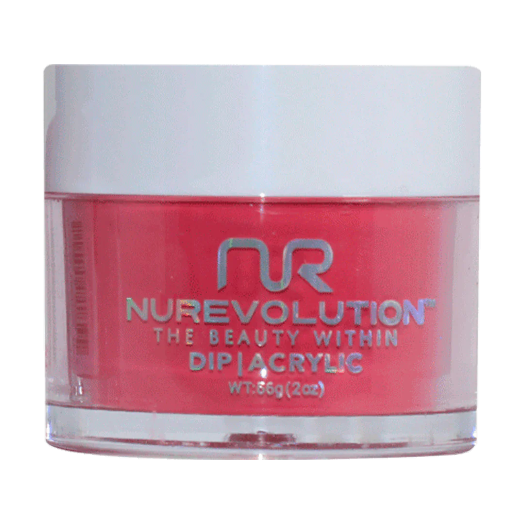 NuRevolution Trio Dip/Acrylic Powder 042 Berry Red