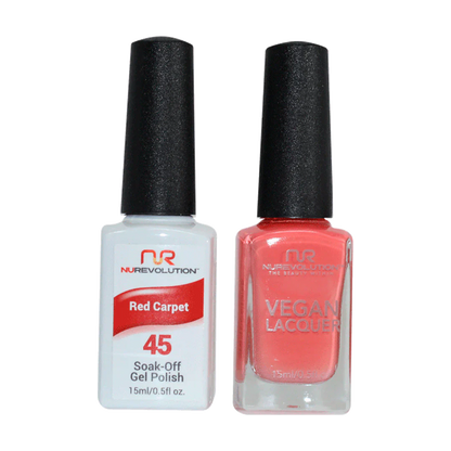 NuRevolution Trio Duo Gel &amp; Lacquer 045 Red Carpet