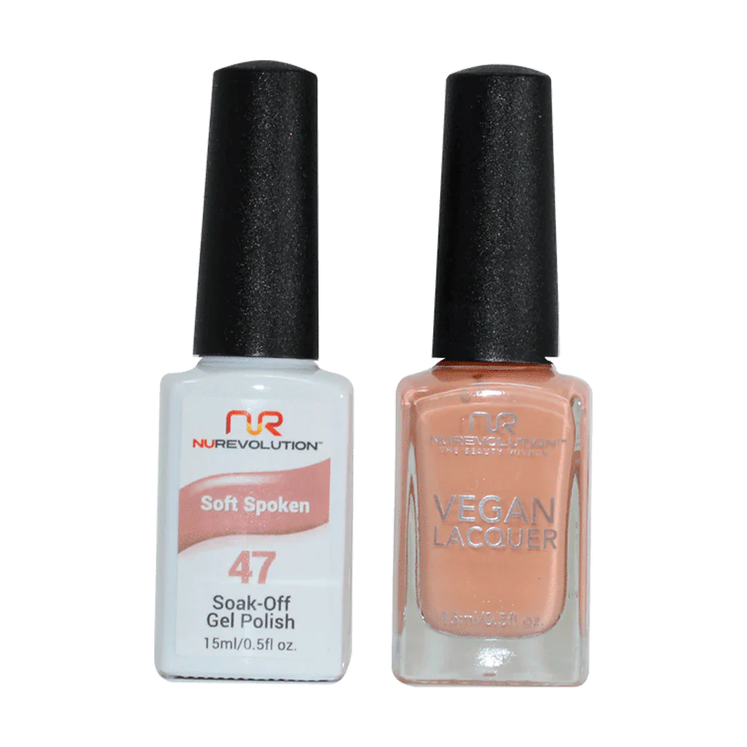 NuRevolution Trio Duo Gel &amp; Lacquer 047 Soft Spoken