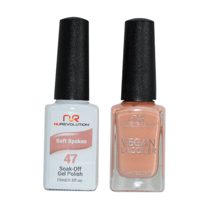 NuRevolution Trio Duo Gel &amp; Lacquer 047 Soft Spoken