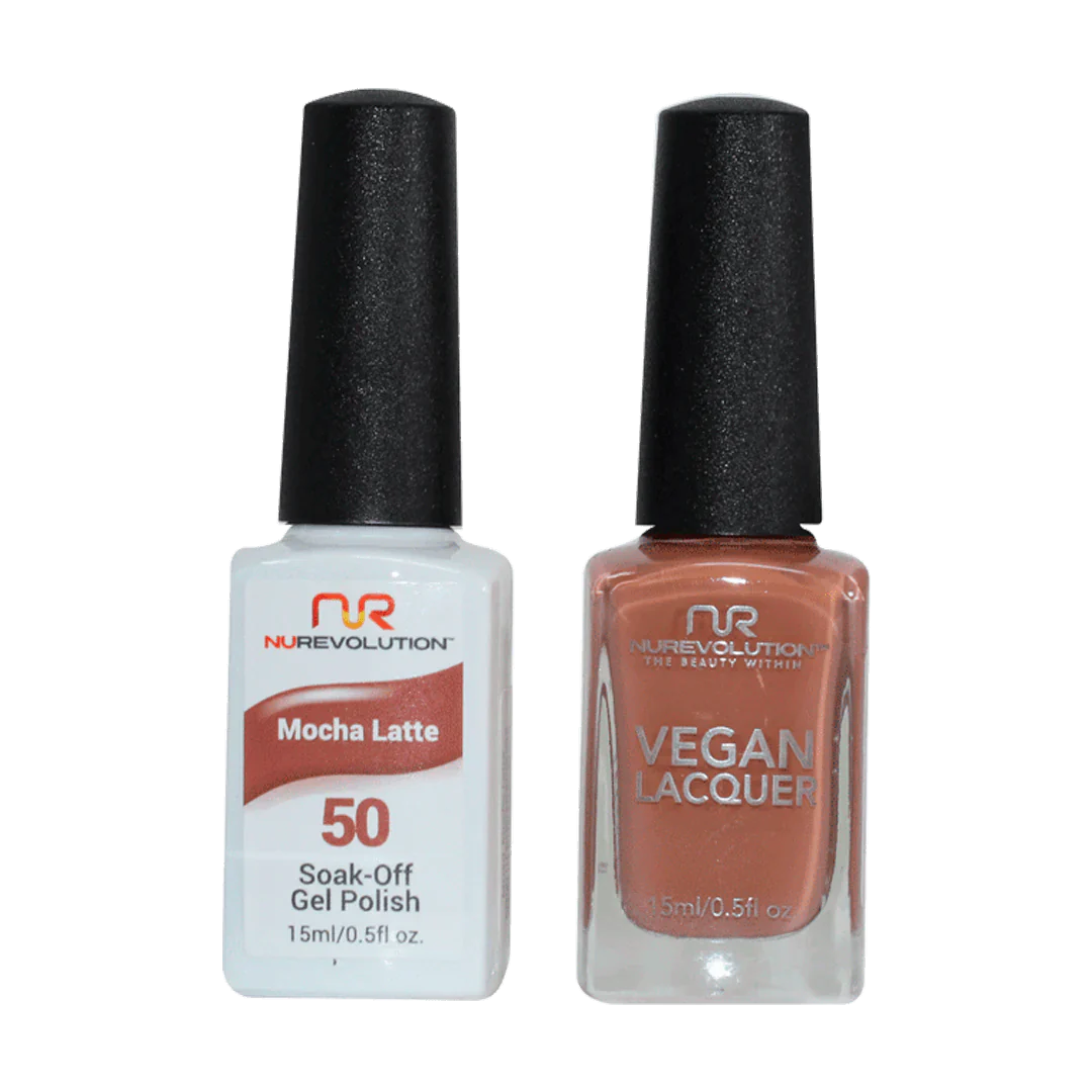 NuRevolution Trio Duo Gel &amp; Lacquer 050 Mocha Latte