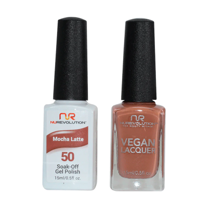 NuRevolution Trio Duo Gel &amp; Lacquer 050 Mocha Latte