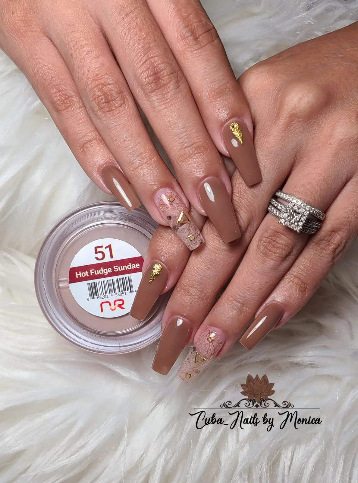NuRevolution Trio Dip/Acrylic Powder 051 Hot Fudge Sundae