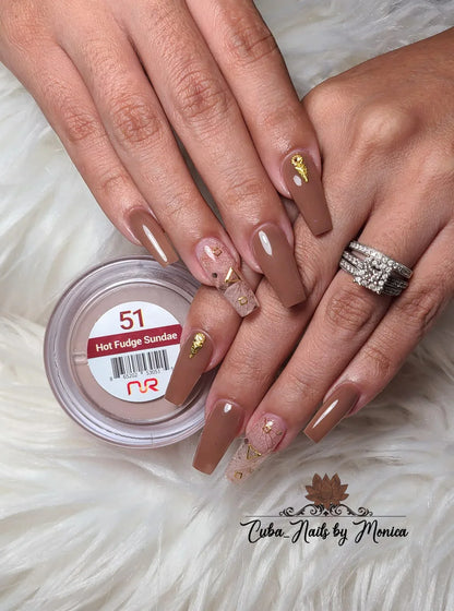 NuRevolution Trio Dip/Acrylic Powder 051 Hot Fudge Sundae