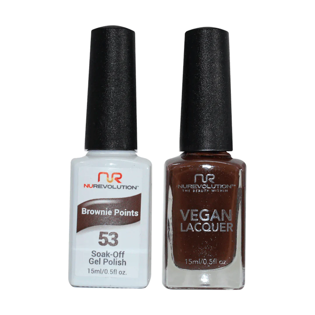 NuRevolution Trio Duo Gel &amp; Lacquer 053 Brownie Points