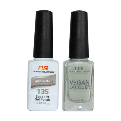 NuRevolution Trio Duo Gel &amp; Lacquer 135 Avocado Bomb