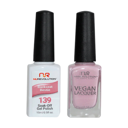 NuRevolution Trio Duo Gel &amp; Lacquer 139 Backseat Bestie