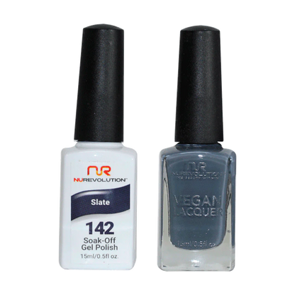 NuRevolution Trio Duo Gel &amp; Lacquer 142 Slate