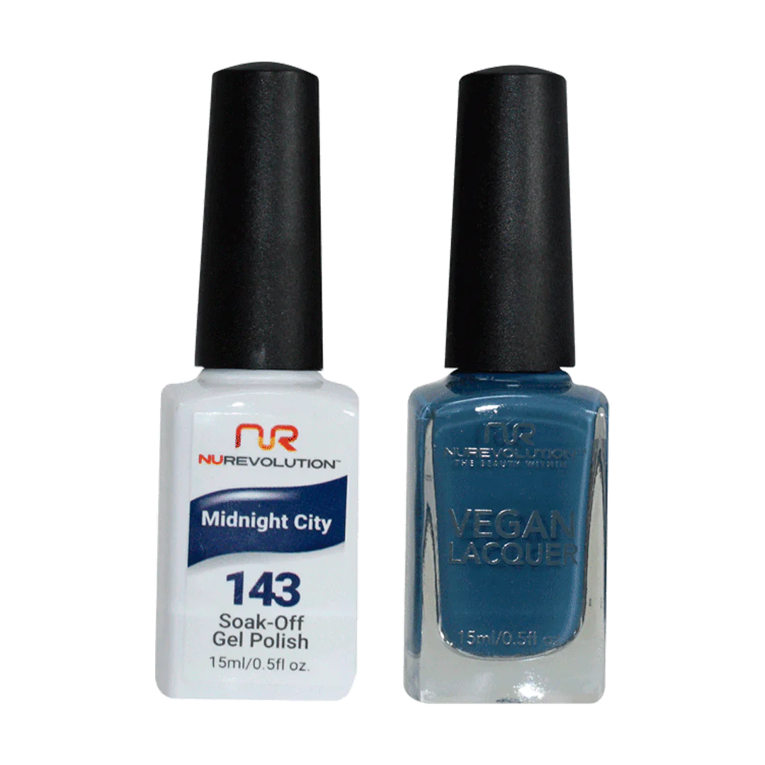 NuRevolution Trio Duo Gel &amp; Lacquer 143 Midnight City
