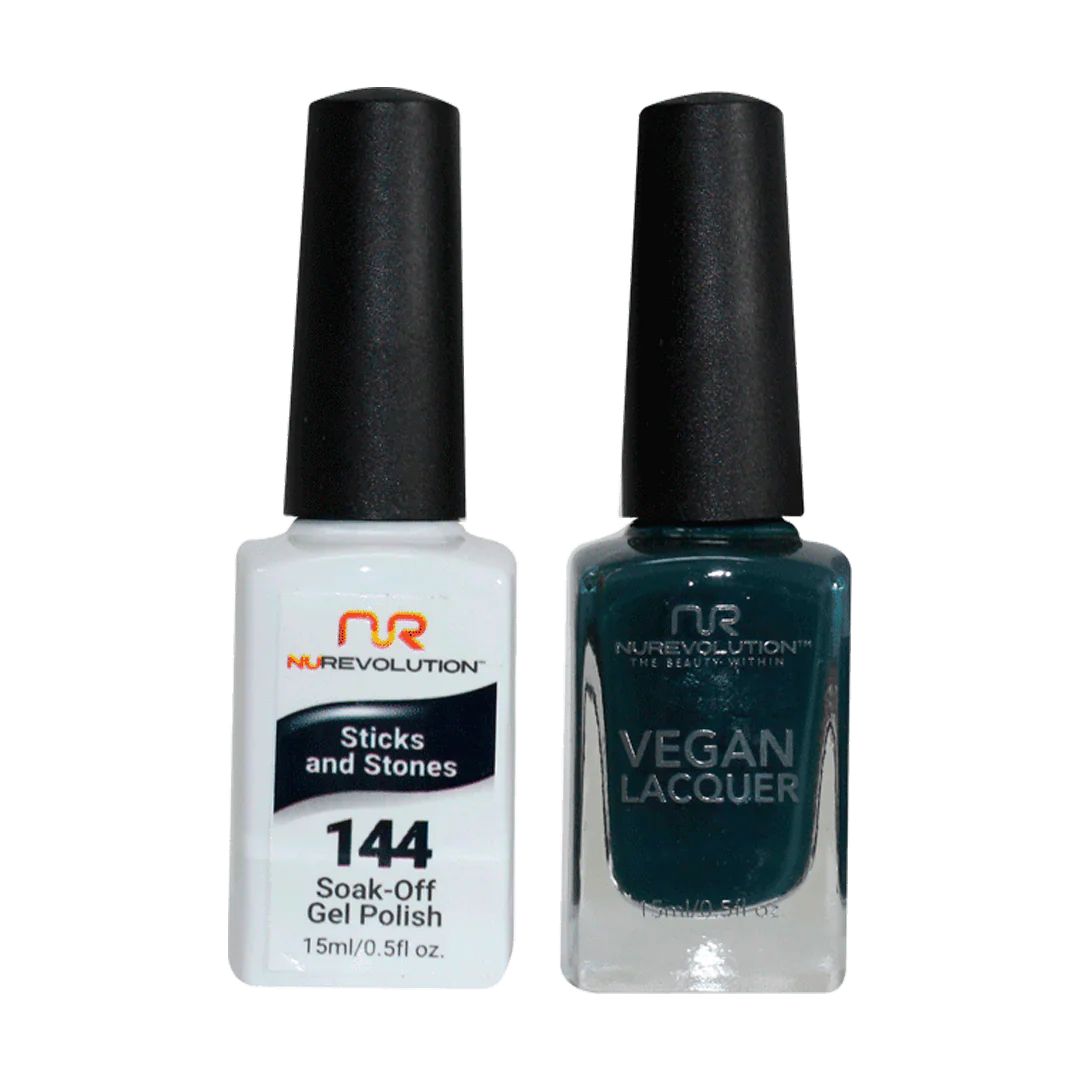 NuRevolution Trio Duo Gel &amp; Lacquer 144 Sticks and Stones