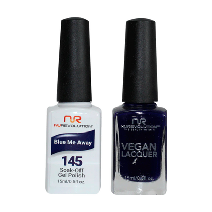 NuRevolution Trio Duo Gel &amp; Lacquer 145 Blue Me Away