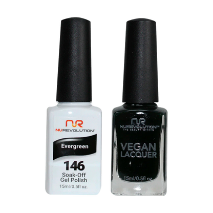 NuRevolution Trio Duo Gel &amp; Lacquer 146 Evergreen