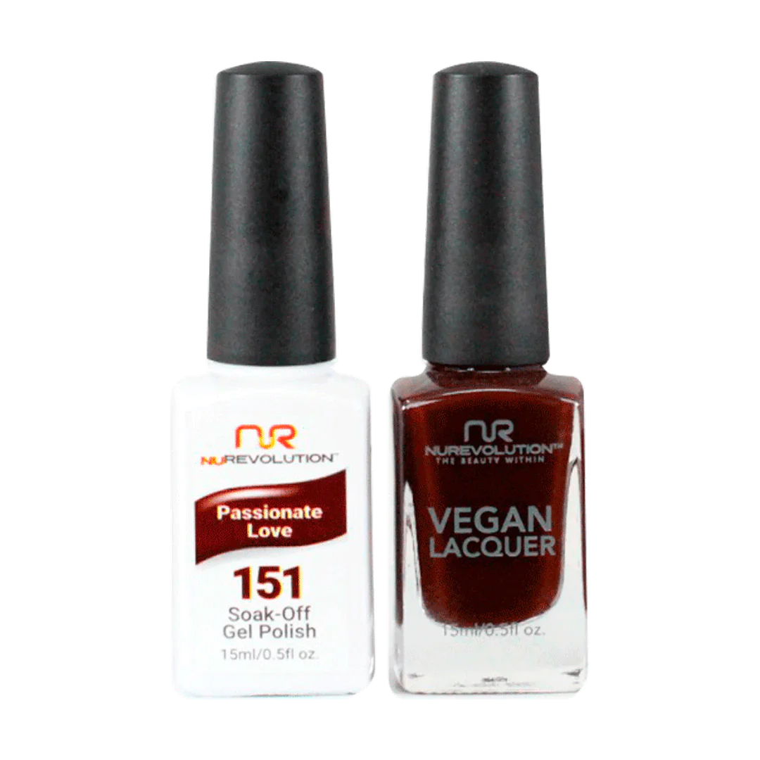 NuRevolution Trio Duo Gel &amp; Lacquer 151 Passionate Love