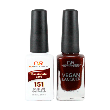 NuRevolution Trio Duo Gel &amp; Lacquer 151 Passionate Love