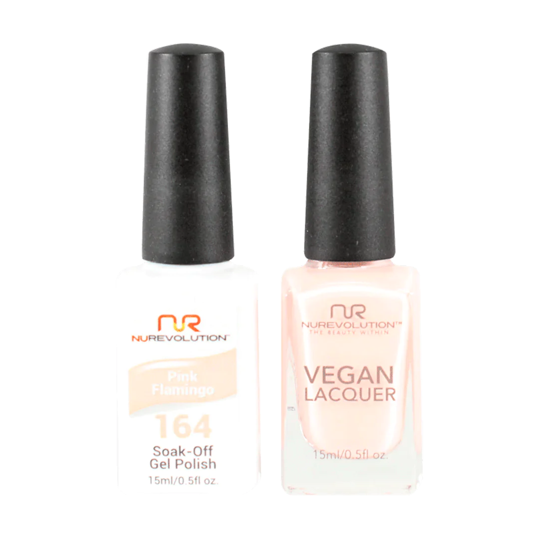 NuRevolution Trio Duo Gel &amp; Lacquer 164 Pink Flamingo