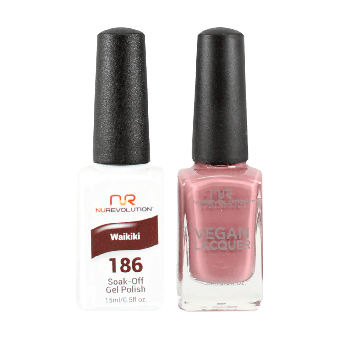 NuRevolution Trio Duo Gel &amp; Lacquer 186 Waikiki