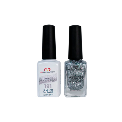 NuRevolution Trio Duo Gel &amp; Lacquer 191 Diamond