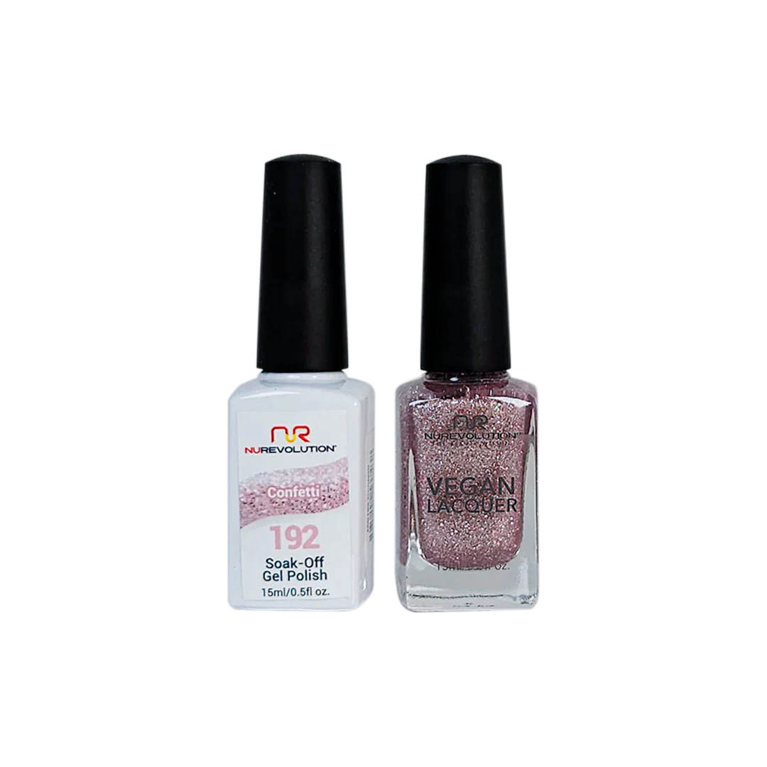 NuRevolution Trio Duo Gel &amp; Lacquer 192 Confetti