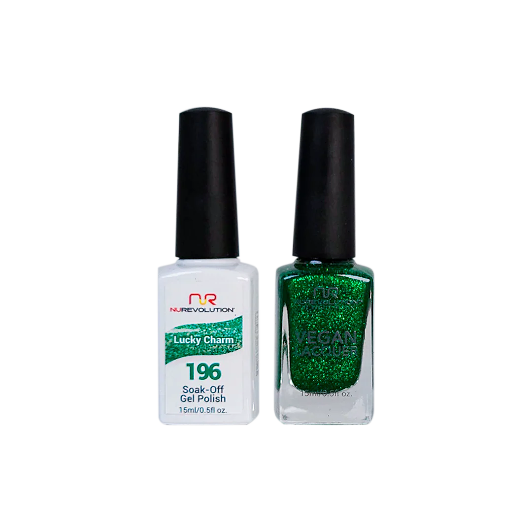 NuRevolution Trio Duo Gel &amp; Lacquer 196 Lucky Charm