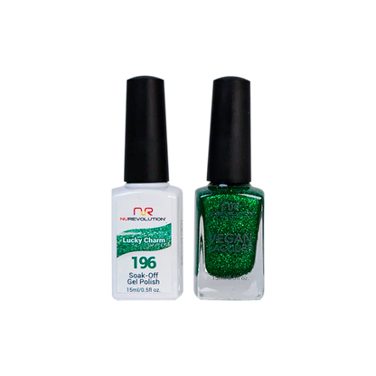 NuRevolution Trio Duo Gel &amp; Lacquer 196 Lucky Charm