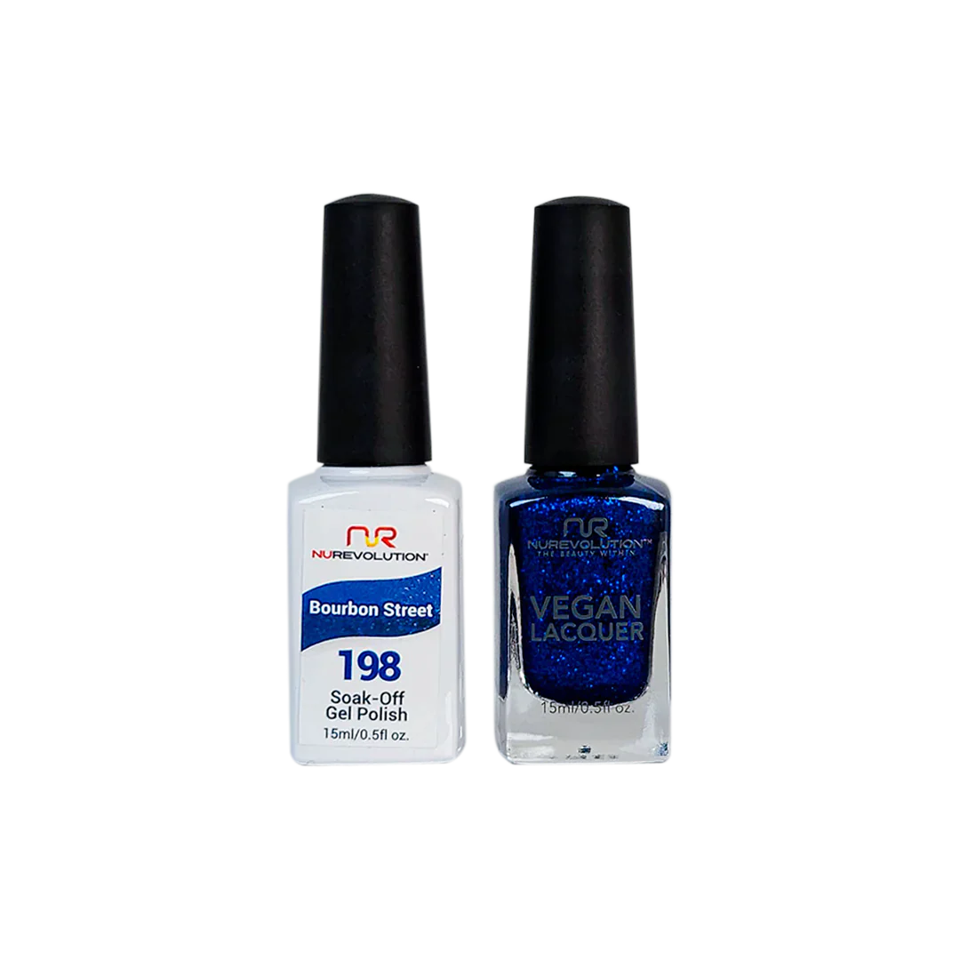 NuRevolution Trio Duo Gel &amp; Lacquer 198 Bourbon Street
