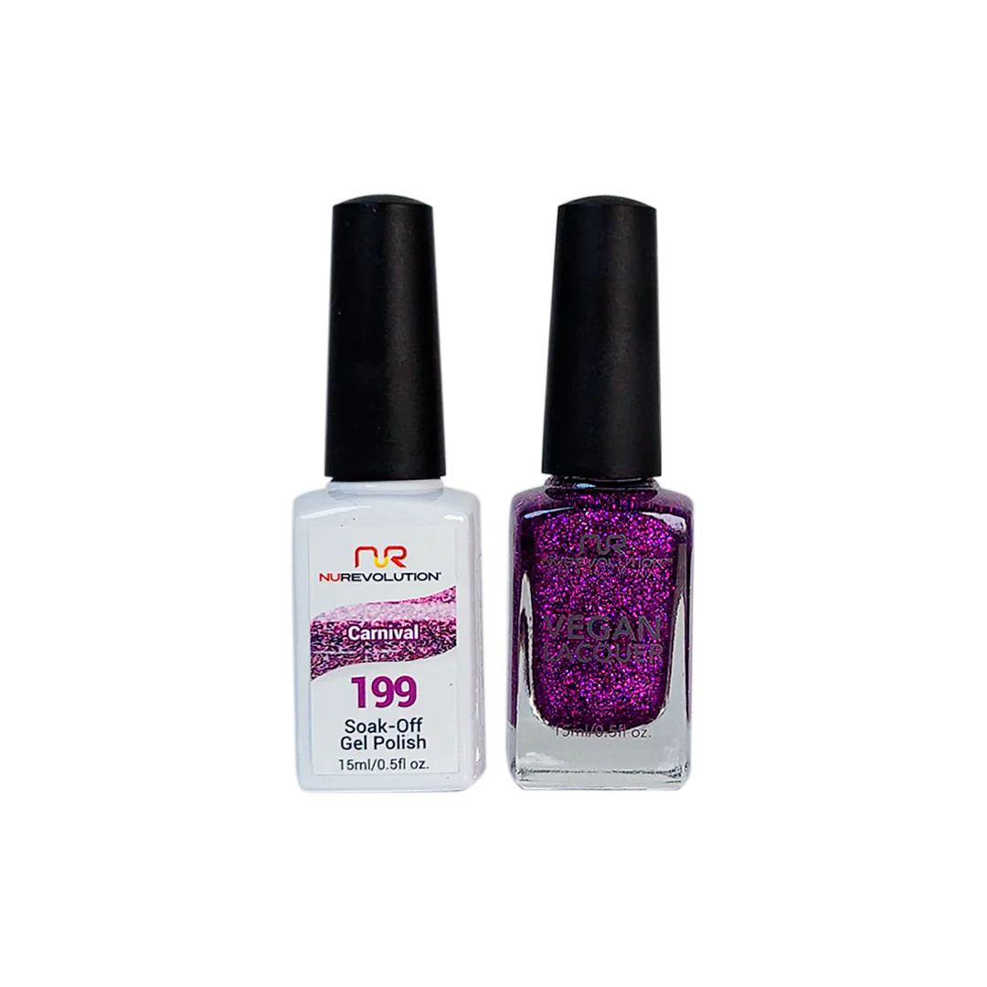 NuRevolution Trio Duo Gel &amp; Lacquer 199 Carnival