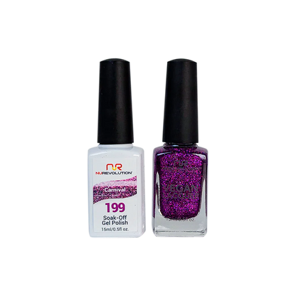 NuRevolution Trio Duo Gel &amp; Lacquer 199 Carnival
