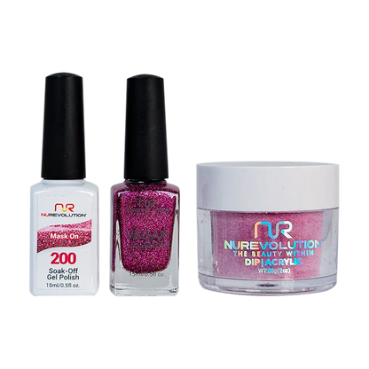 NuRevolution Trio set 200 Mask On