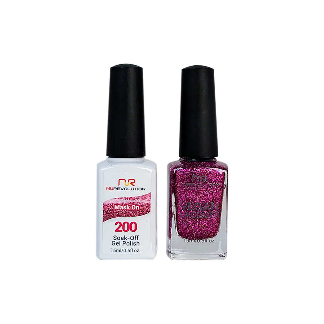 NuRevolution Trio Duo Gel &amp; Lacquer 200 Mask On