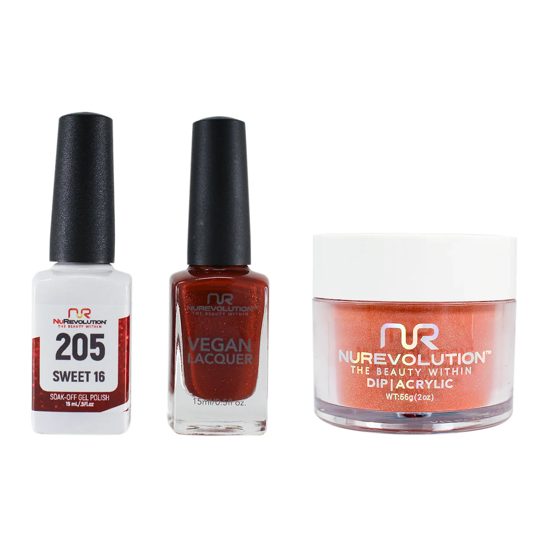 NuRevolution Trio set 205 Sweet 16